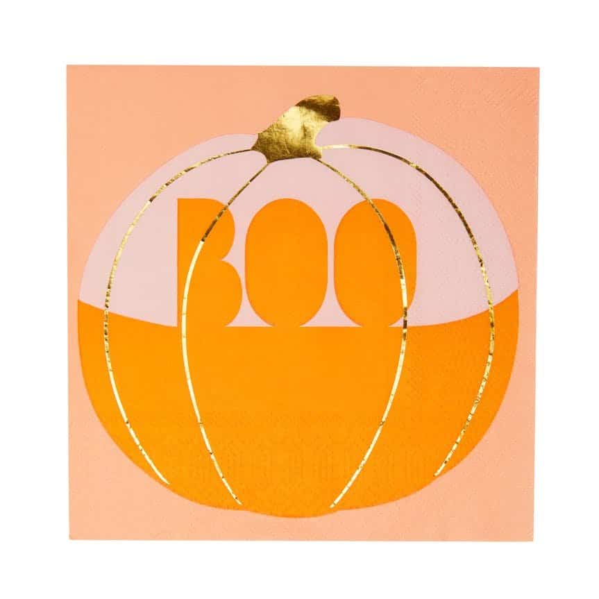 Serviettes d’Halloween Citrouille – Talking Tables
