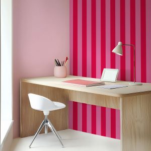 Papier peint rayures Pitaya – Rose