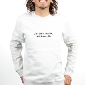 PULL HOMME : C&rsquo;EST PAS LA CAPITALE, C&rsquo;EST ANNECY BB