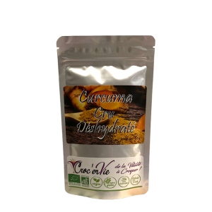 Curcuma cru déshydraté moulu bio