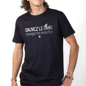 T-SHIRT HOMME : Sauvez le dahu mangez les monchus
