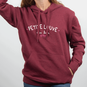 PROMO SWEAT FEMME : PETITE LOUVE DES BOIS-BORDEAU-S
