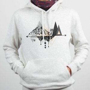 PROMO SWEAT HOMME : HAUTE MONTAGNE-BLANC-L