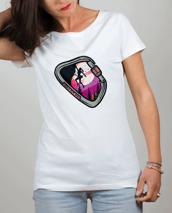 T-SHIRT FEMME : FRENCH ALPS SPIRIT ESCALADE – Image 3