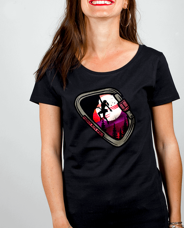 T-SHIRT FEMME : FRENCH ALPS SPIRIT ESCALADE – Image 2
