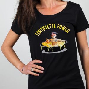 T-SHIRT FEMME : DJ MATAFAN TARTIFLETTE POWER