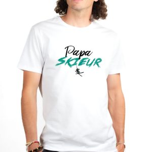 T-SHIRT HOMME : PAPA SKIEUR
