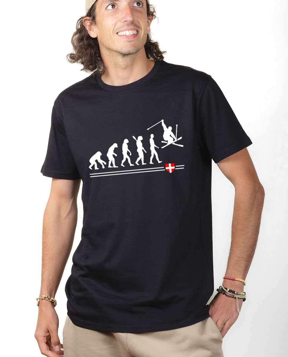 T-SHIRT HOMME : EVOLUTION SKI – Image 3