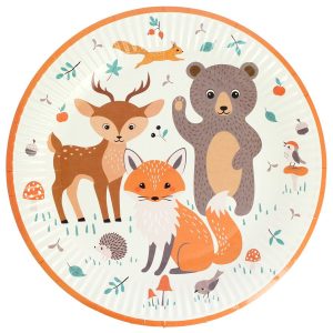 6 assiettes en carton Animaux de la forêt – Annikids