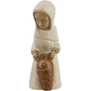 Artisanat de Bethleem – Petite crèche blanche – Bergère