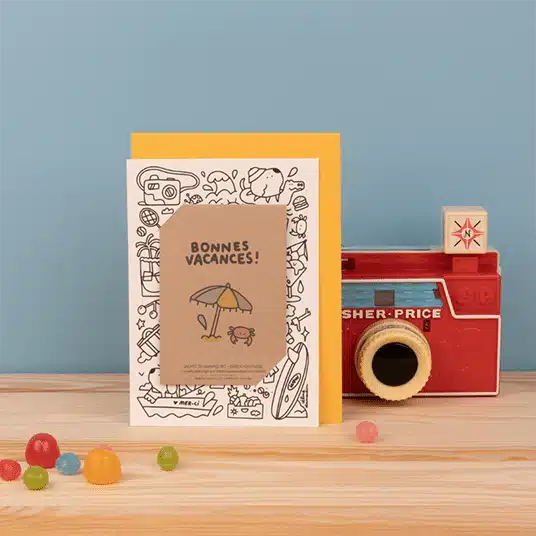 Carte à colorier et à semer Bonnes vacances – La Fabrique à Sachets – Image 3