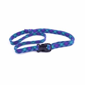 Ceinture éco-conçue écologique Swich en corde d’escalade upcyclée fabriquée en France – Bleue