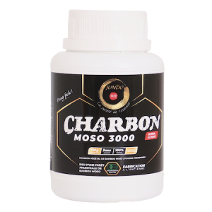 Charbon végétal ultra activé Moso 3000 – Poudre + Cuillère doseuse en bois OFFERTE