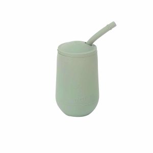 Happy cup avec paille et couvercle Couleur vert nordic – Ezpz