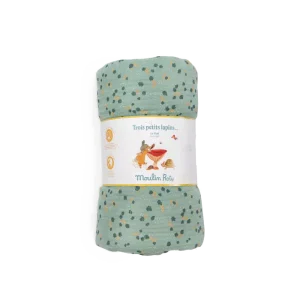 Plaid sauge Trois petits lapins – Moulin Roty
