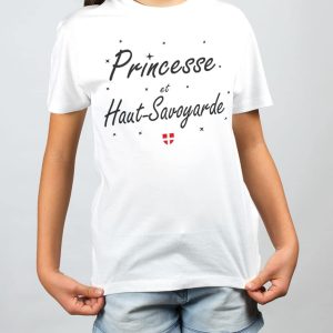 T SHIRT ENFANT : PRINCESSE ET HAUT SAVOYARDE