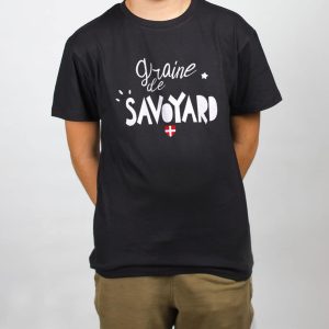 PROMO T SHIRT ENFANT : GRAINE DE SAVOYARD-NOIR-4ANS